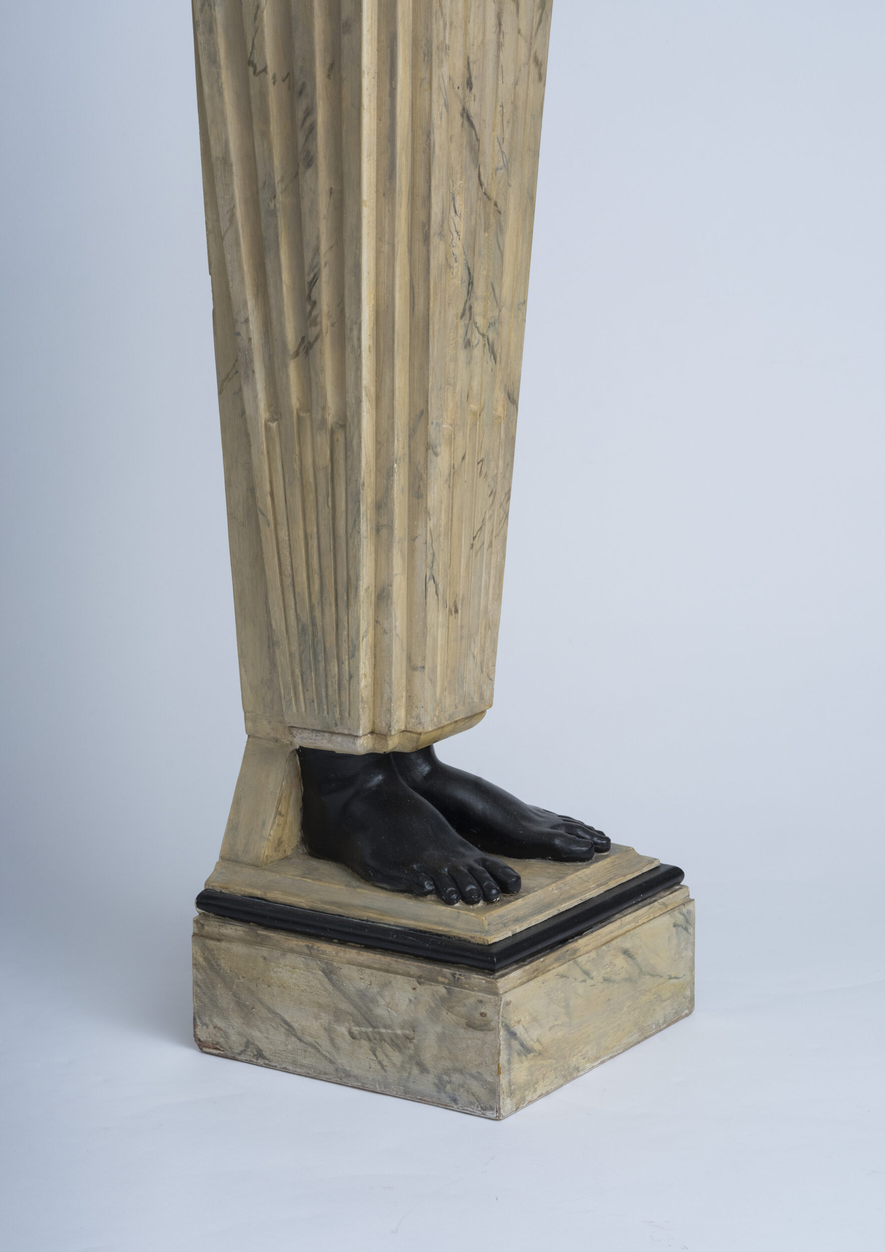 One plaster pedestal cast after a 1940s model - Marie-Anne Derville